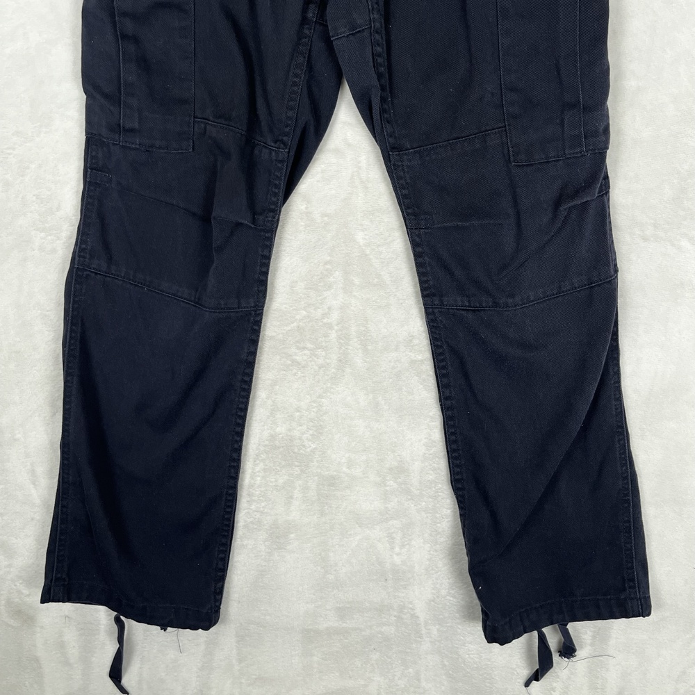 J Galt Cargo Pants Womens Small Navy Blue Twill Relaxed Straight Utility Pockets - Picture 3 of 10
